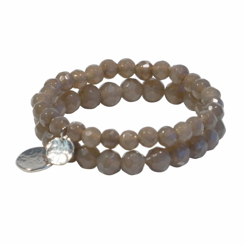 STONE BRACELETS GREY